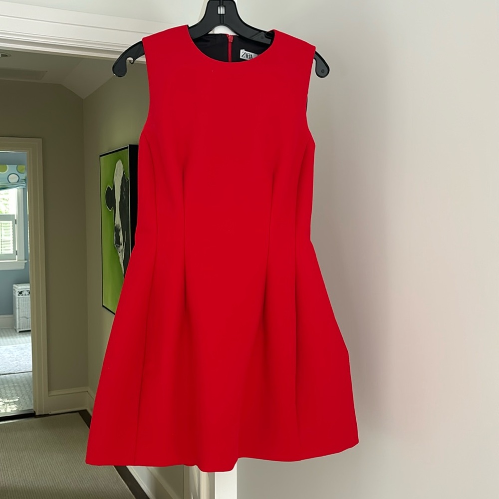 Brand new Zara red scuba mini dress